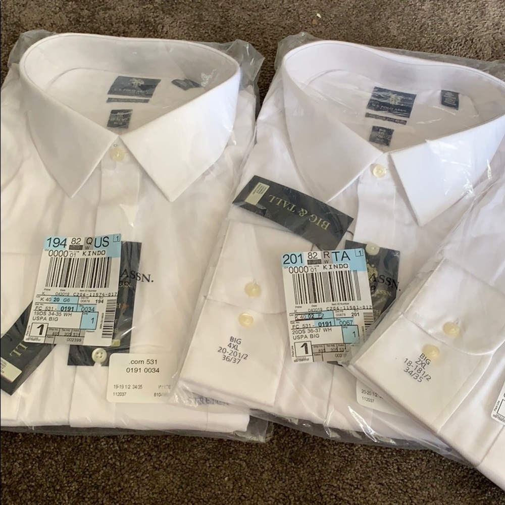 Stretch Polo Button Up Big & Tall